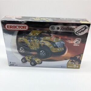 Meccano Erector Set Car Tuning #4951 Two Model Stem Toy Ages 8+ Factory Sealed